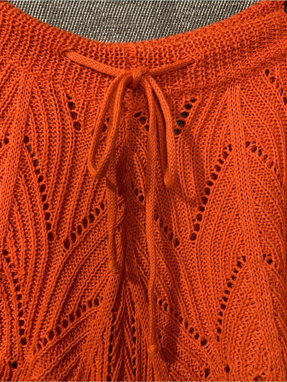 Crochet Knit Shorts with Drawstring - Picture 4 of 6